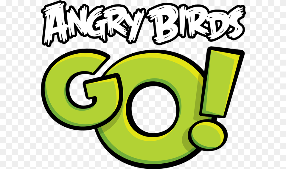 Angry Birds Gamelogos Wiki Fandom Angry Birds Go Title, Green, Text, Number, Symbol Free Transparent Png