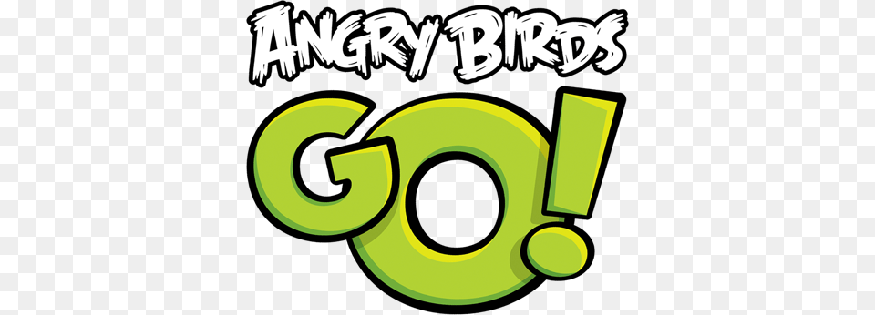 Angry Birds Go Logo, Green, Number, Symbol, Text Free Png Download