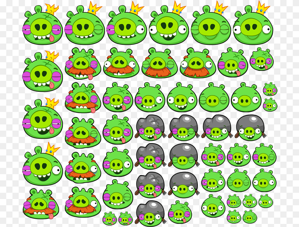 Angry Birds Happy, Green, Toy, Pattern, Food Free Png