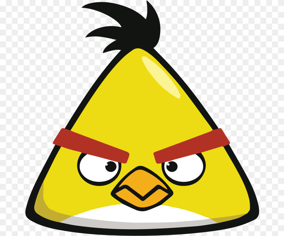 Angry Birds Hd Pluspng Yellow Angry Bird, Clothing, Hat, Party Hat Free Png