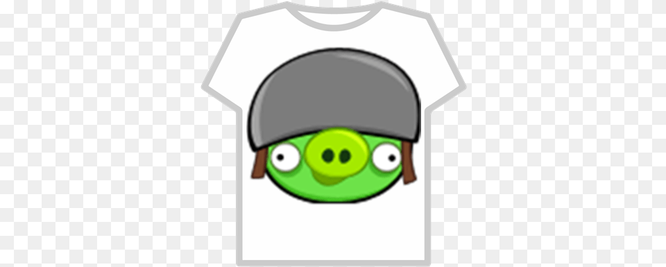 Angry Birds Helmet Pig 2nd Roblox T Shirt Roblox Gris, Clothing, T-shirt, Ball, Sport Free Transparent Png