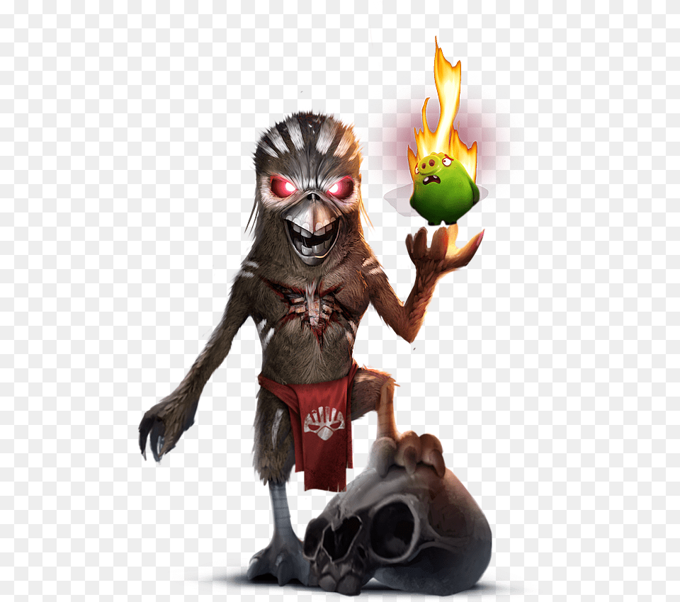 Angry Birds Honor Iron Maiden With Iron Maiden Eddie Angry Birds, Alien, Animal, Dinosaur, Reptile Png Image