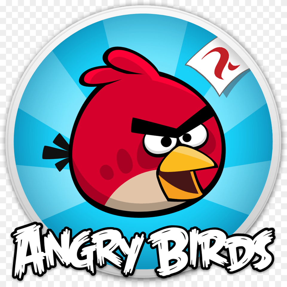 Angry Birds Iphone Icon Apps Angry Birds App Angry Bird Game Icon, Logo, Animal, Beak, Sticker Png Image
