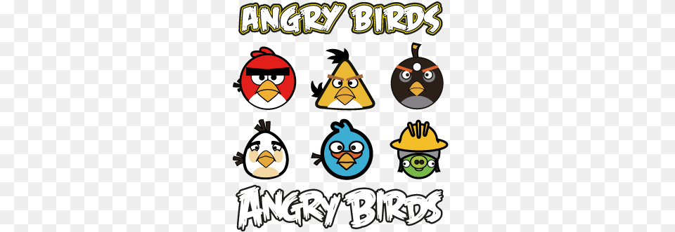 Angry Birds Logo Template Vector Free Vector Angry Birds Logo, Animal, Bird, Face, Head Png