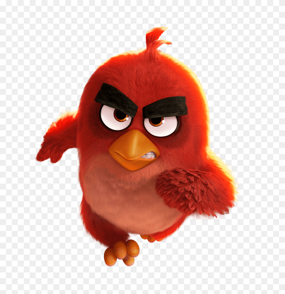 Angry Birds Movie Running Red Bird, Toy, Cartoon Png