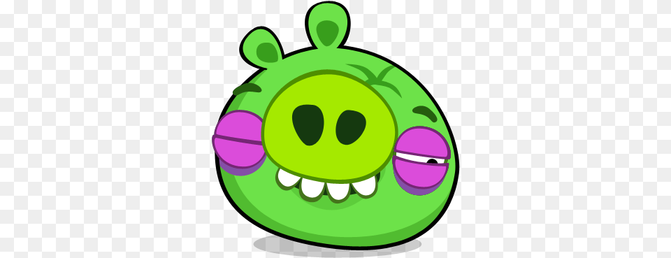 Angry Birds Pig Clipart Pig Angry Birds, Green, Purple, Ball, Sport Png Image