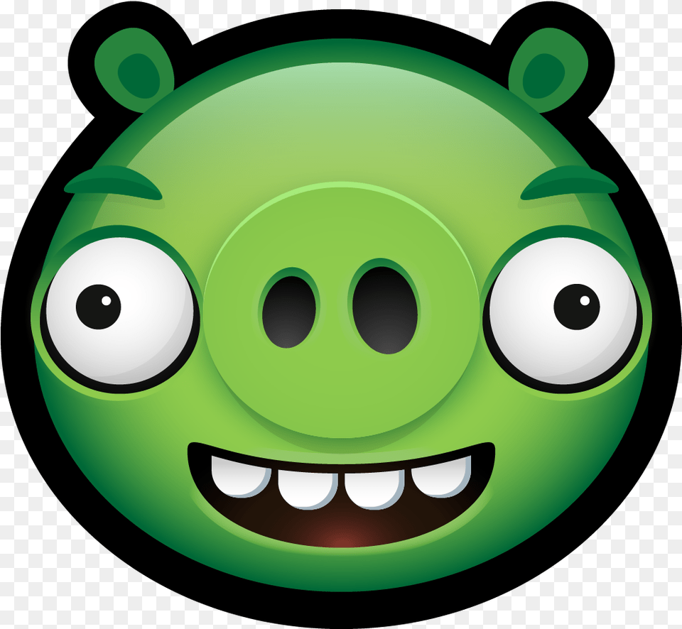 Angry Birds Pig Image Transparent Background Arts Pig Angry Birds Icon, Green, Disk Free Png