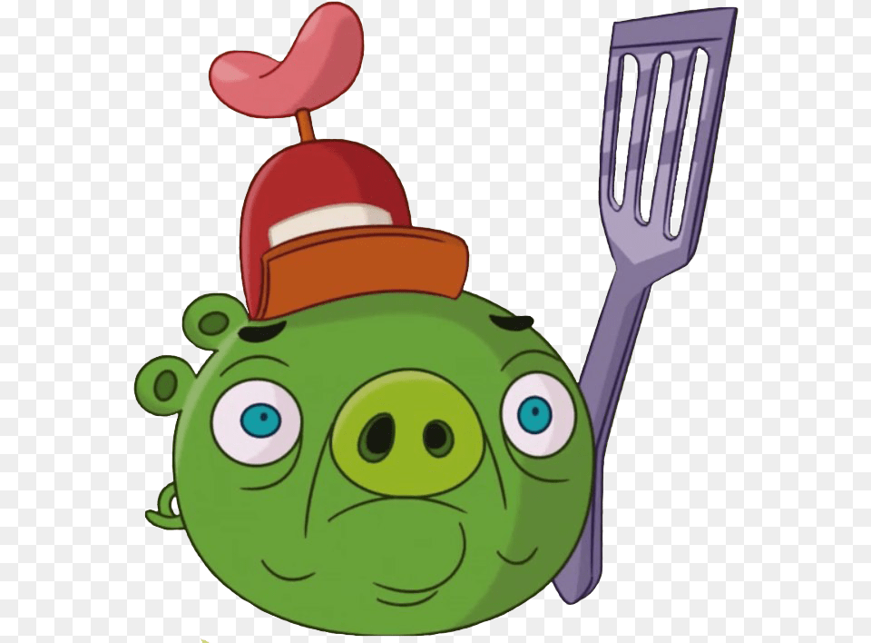 Angry Birds Pig Transparent Background Arts Angry Birds Toons Pig, Cutlery, Fork Free Png