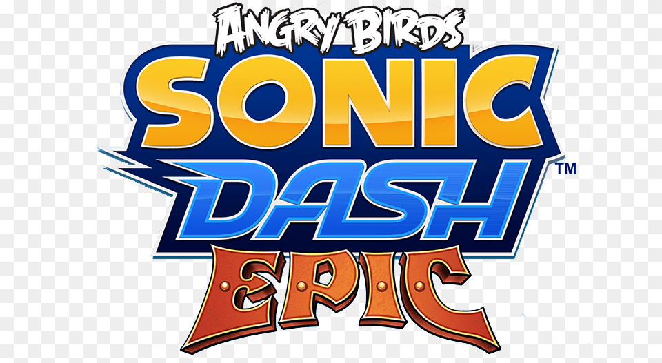 Angry Birds Sonic Dash Epic Logo, Advertisement, Dynamite, Weapon Free Png