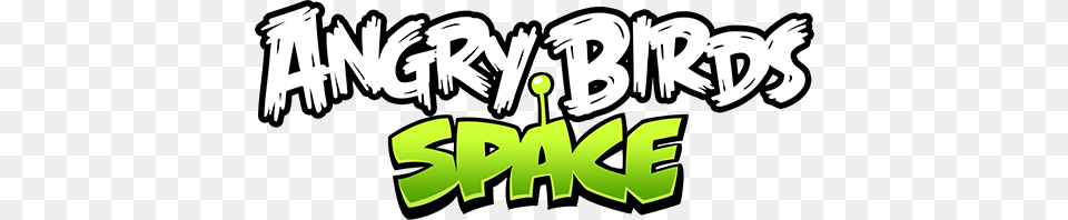 Angry Birds Space Logo, Green, Art, Text Png Image