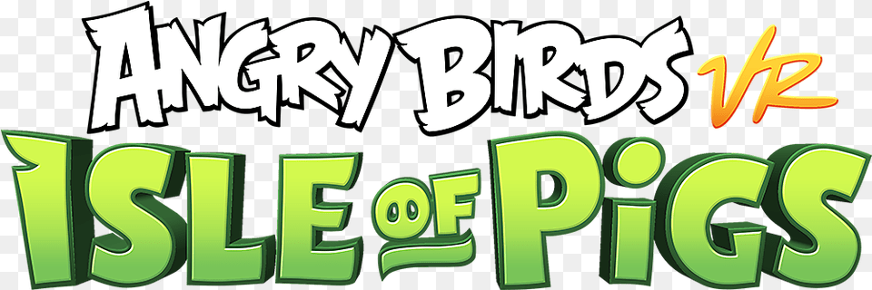 Angry Birds Vr Isle Of Pigs Game Ps4 Playstation Angry Birds 2, Green, Text Free Png