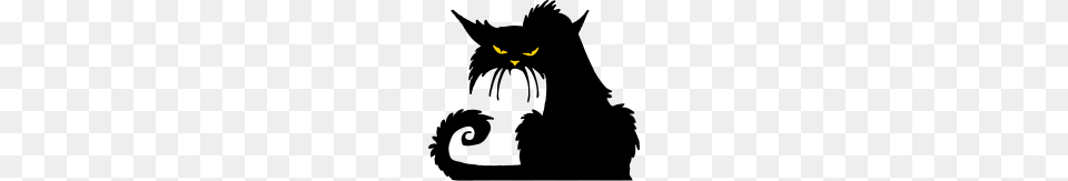 Angry Black Cat, Astronomy, Moon, Nature, Night Png