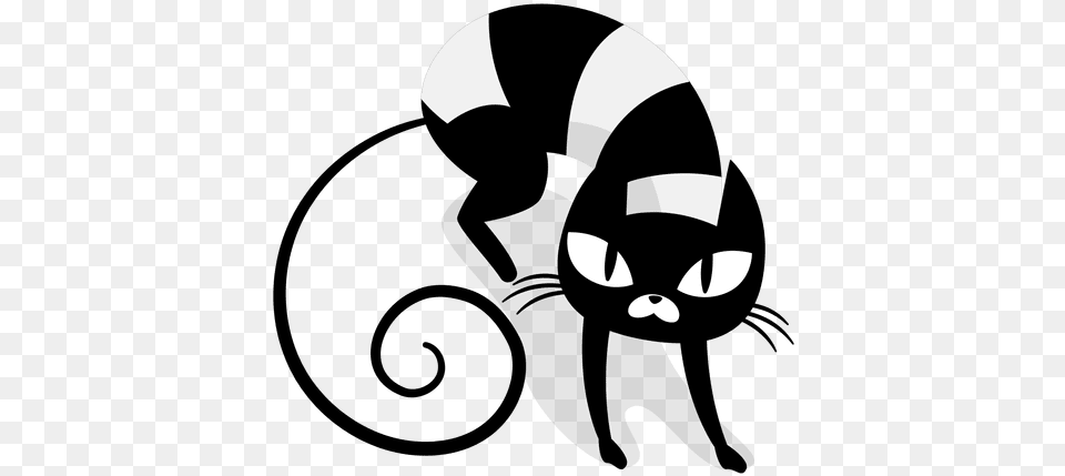 Angry Black Cat Cartoon Dibujos De Gatos Enojados Png Image