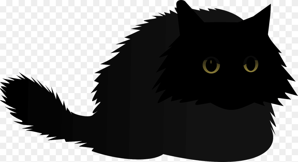 Angry Black Cat Clipart, Animal, Black Cat, Mammal, Pet Free Png