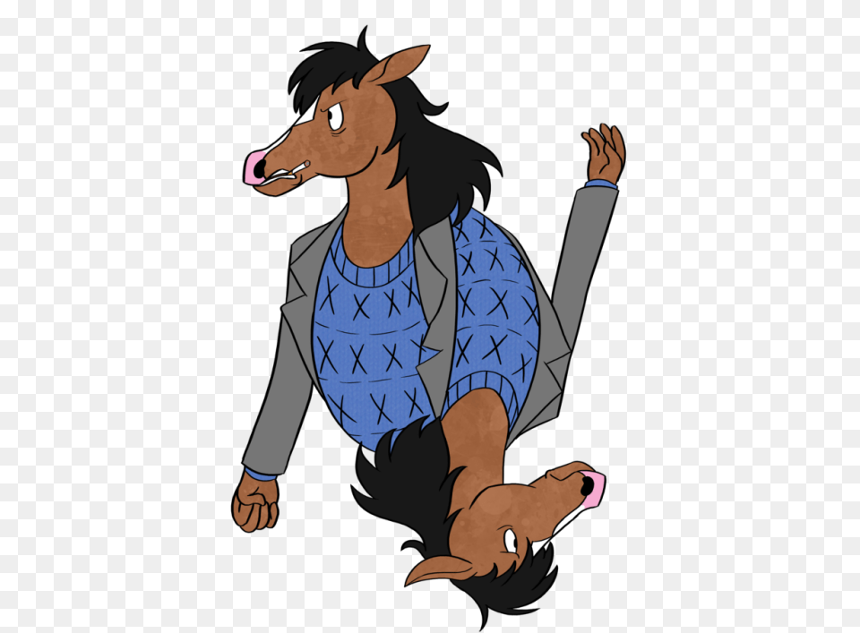 Angry Bojack Tumblr, Person, Cartoon, Book, Comics Png