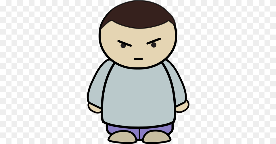 Angry Boy Public Domain Vectors Angry Character, Toy, Baby, Person, Cartoon Free Png