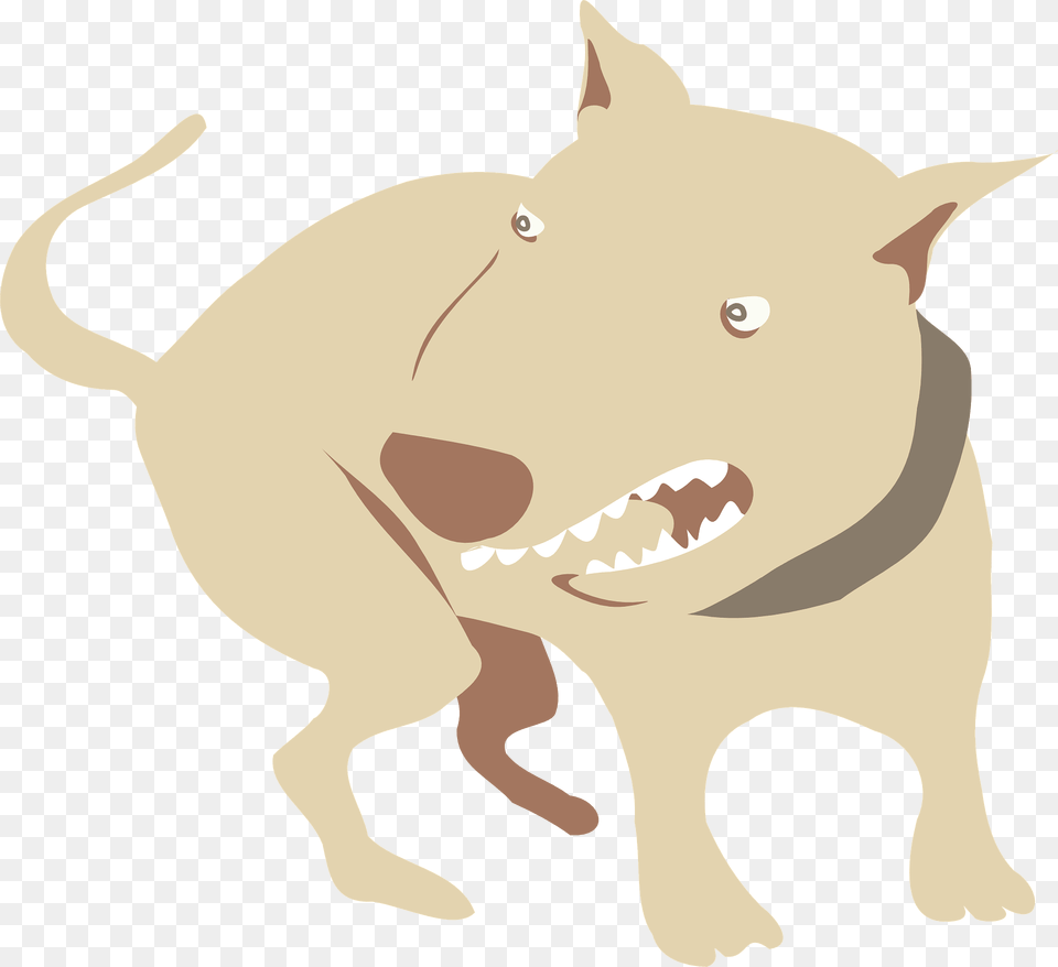 Angry Bull Terrier Clipart, Animal, Mammal, Pig, Hog Free Png