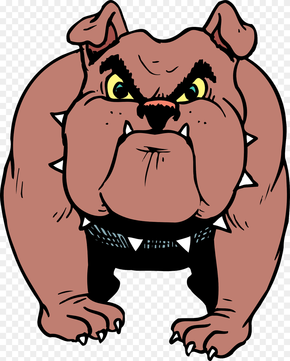Angry Bulldog Clipart, Baby, Person, Animal, Face Png Image