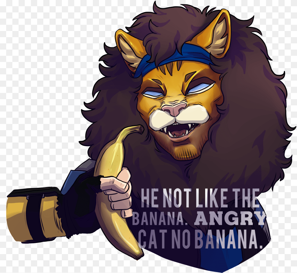 Angry Cat No Banana Cartoon, Baby, Person, Face, Head Free Png