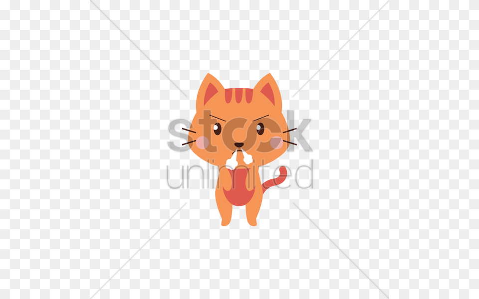 Angry Cat Vector Animal, Kitten, Mammal, Pet Png Image