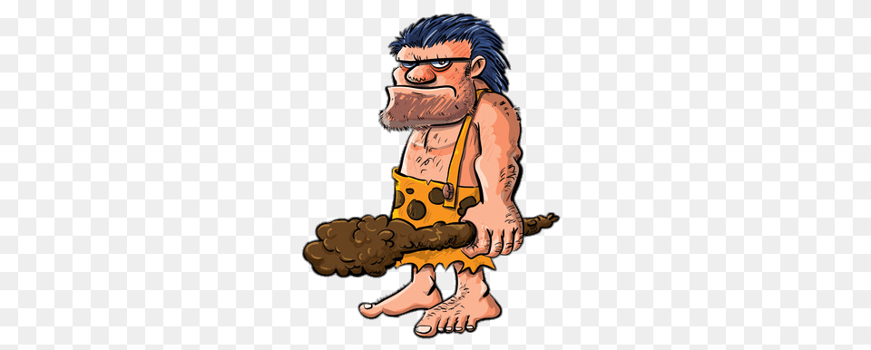 Angry Caveman, Baby, Person Png