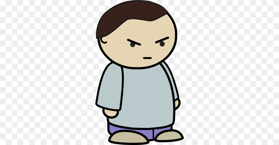 Angry Child, Cartoon Free Transparent Png