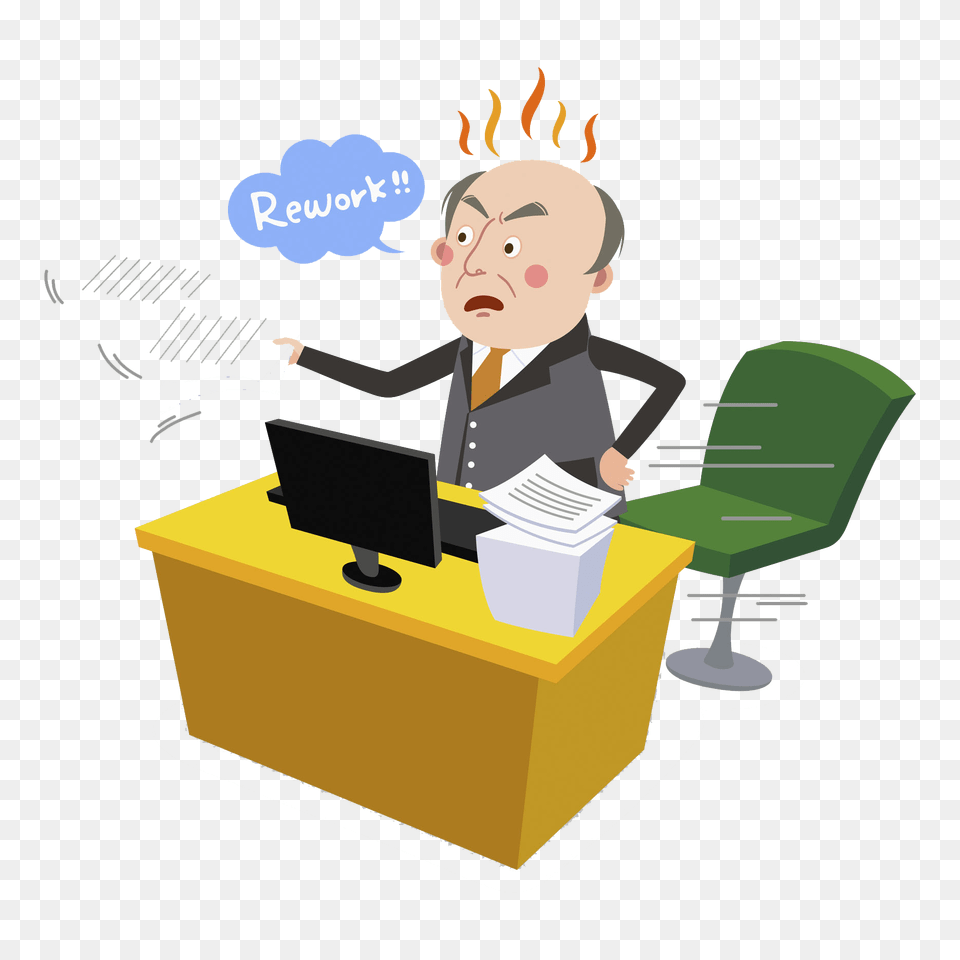 Angry Clipart Man Clip Art Images, Table, Furniture, Person, Baby Free Png Download