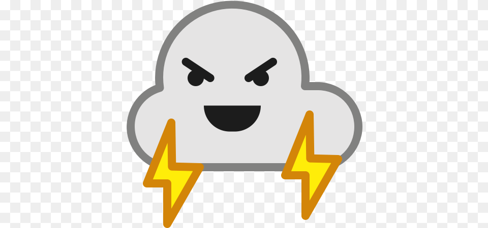 Angry Cloud Emoticon Smiley Thunder Cloud Icon Angry, Helmet, Person, American Football, Football Png Image
