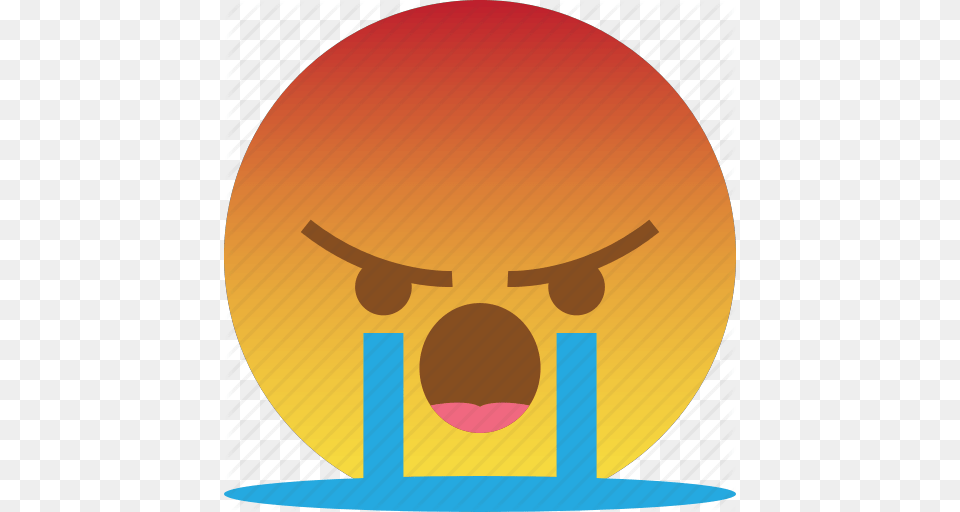 Angry Cry Emoji Mad Rage React Taunt Icon, People, Person, Head, Face Free Transparent Png