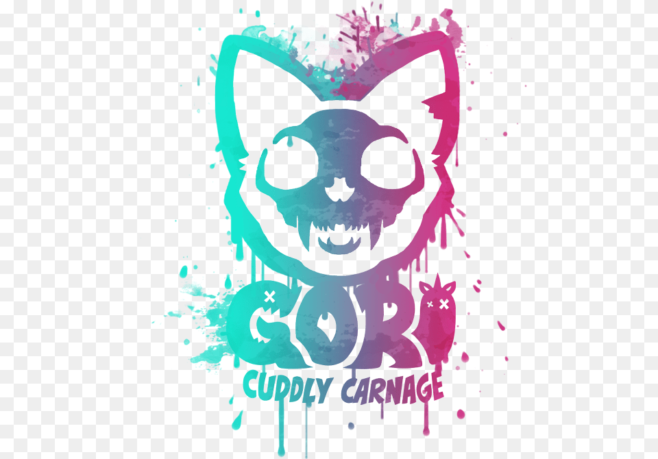 Angry Demon Studio Gori Cuddly Carnage Logo, Art, Graphics, Person, Face Free Png Download