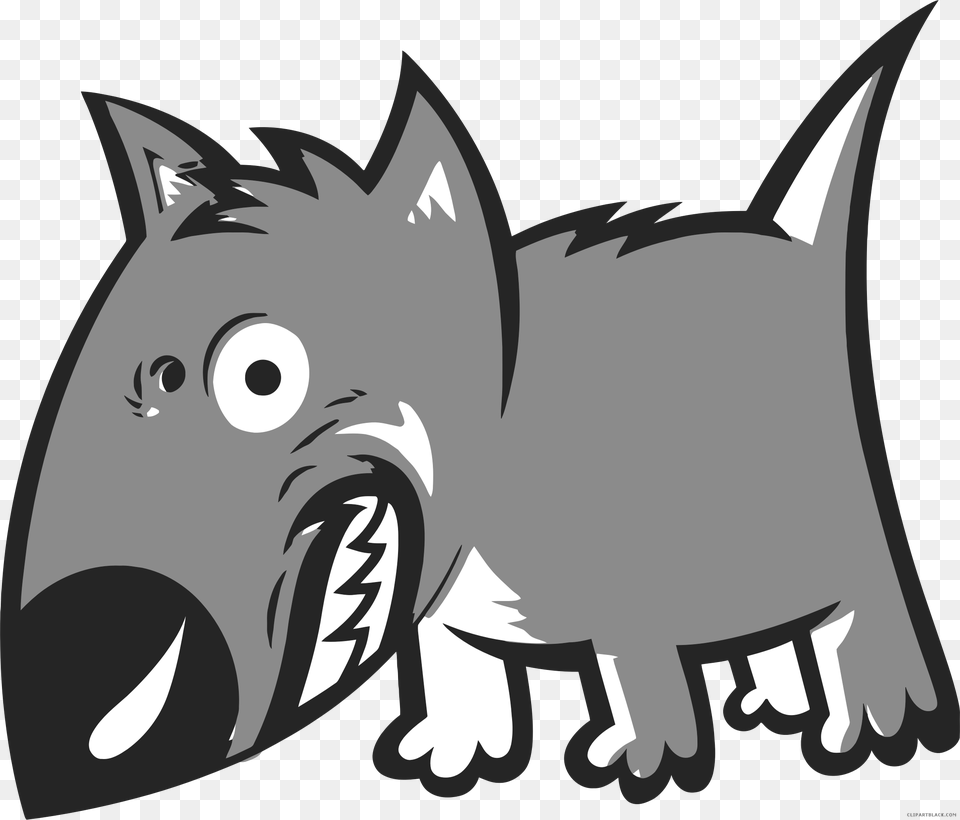 Angry Dog Animal Black White Clipart Images Clipartblack Angry Dog Clip Art, Fish, Sea Life, Shark, Hog Free Png