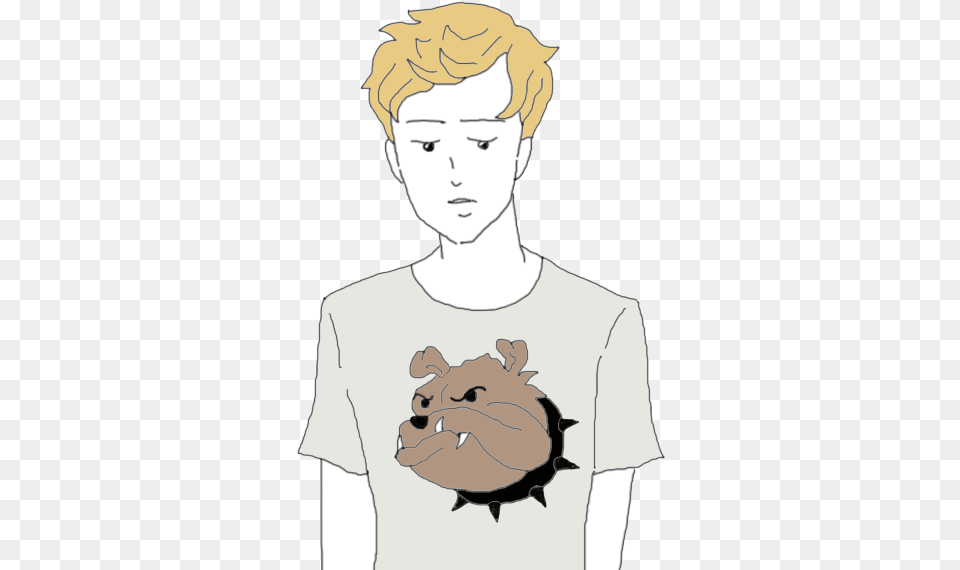 Angry Dog Cartoon, T-shirt, Clothing, Person, Head Free Transparent Png