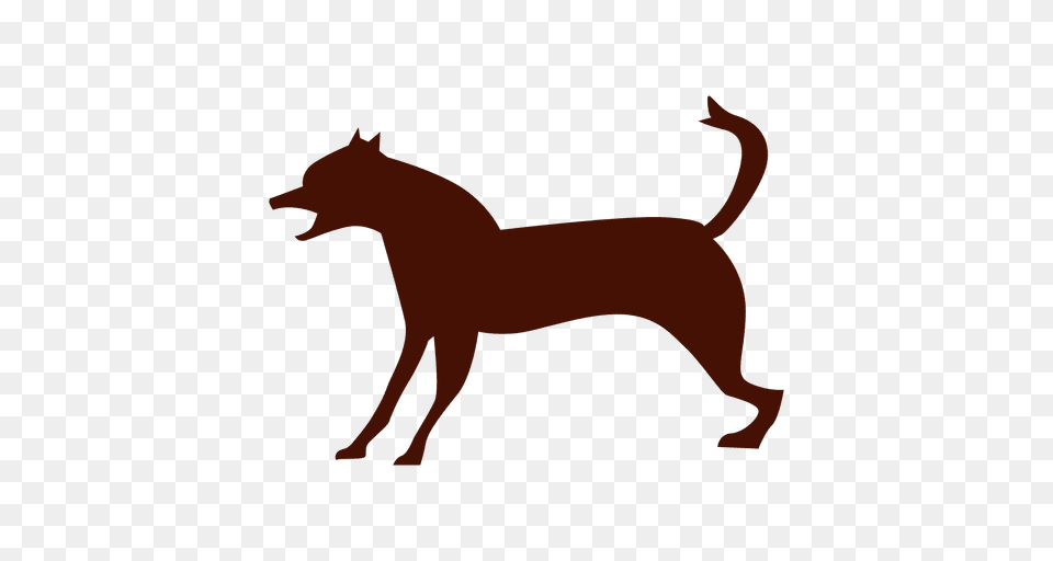 Angry Dog Shouting Silhouette, Animal, Kangaroo, Mammal Png Image