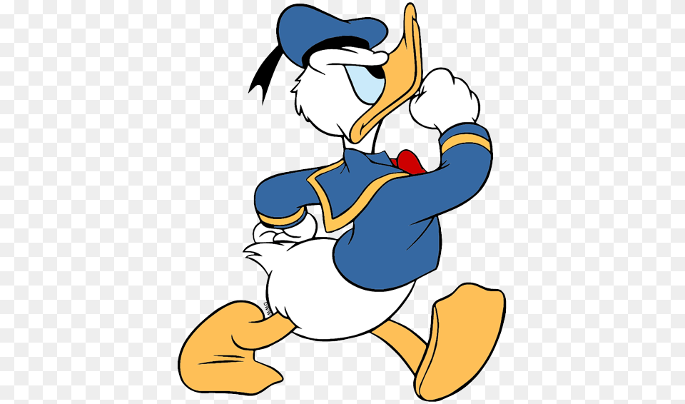 Angry Donald Confrontational Donald Cheerful Donald Donald Duck Angry Walking, Cartoon, Baby, Person, Face Free Transparent Png