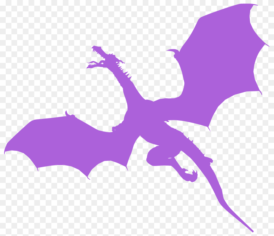 Angry Dragon Silhouette Free Transparent Png