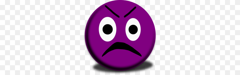 Angry Emoji Clipart Angry Emoticon, Purple, Disk, Logo Free Png Download