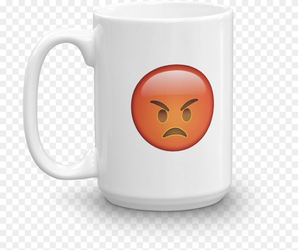 Angry Emoji Face 11oz 15 Oz Coffee Mug U2013 Mugsouk Sisters Personalized Coffee Mugs, Cup, Beverage, Coffee Cup Free Transparent Png