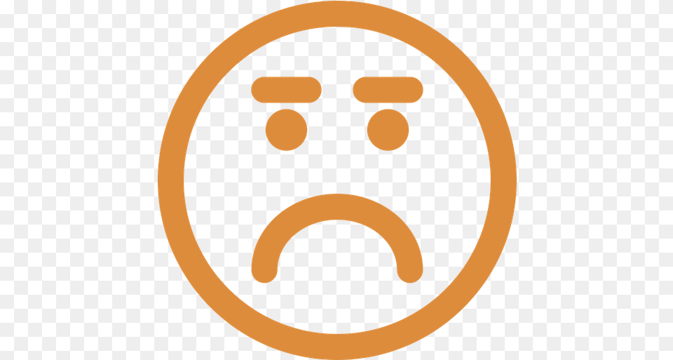 Angry Emoji Icon Of Line Style Circle, Disk Free Transparent Png