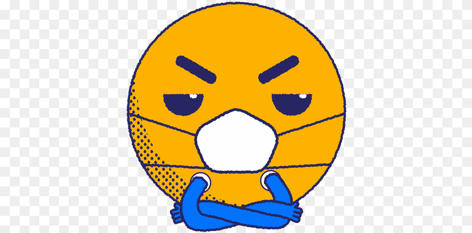 Angry Emoji With Face Mask Flat Transparent U0026 Svg Imagenes De Emoji Triste, American Football, Football, Head, Person Png Image