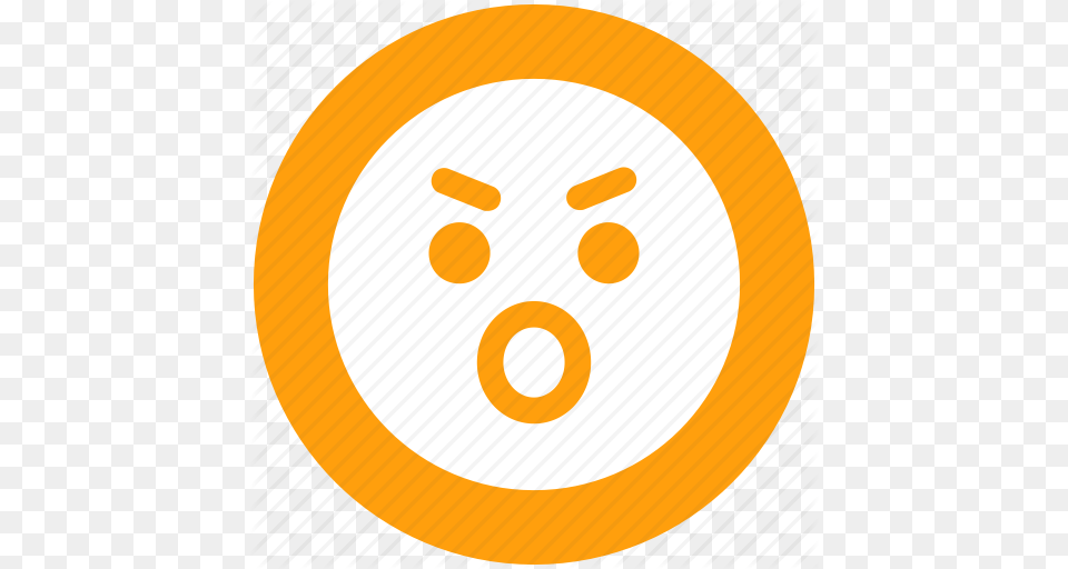 Angry Emoticons Emotion Emotional Expression Eyebrow Smiley, Disk Free Png Download