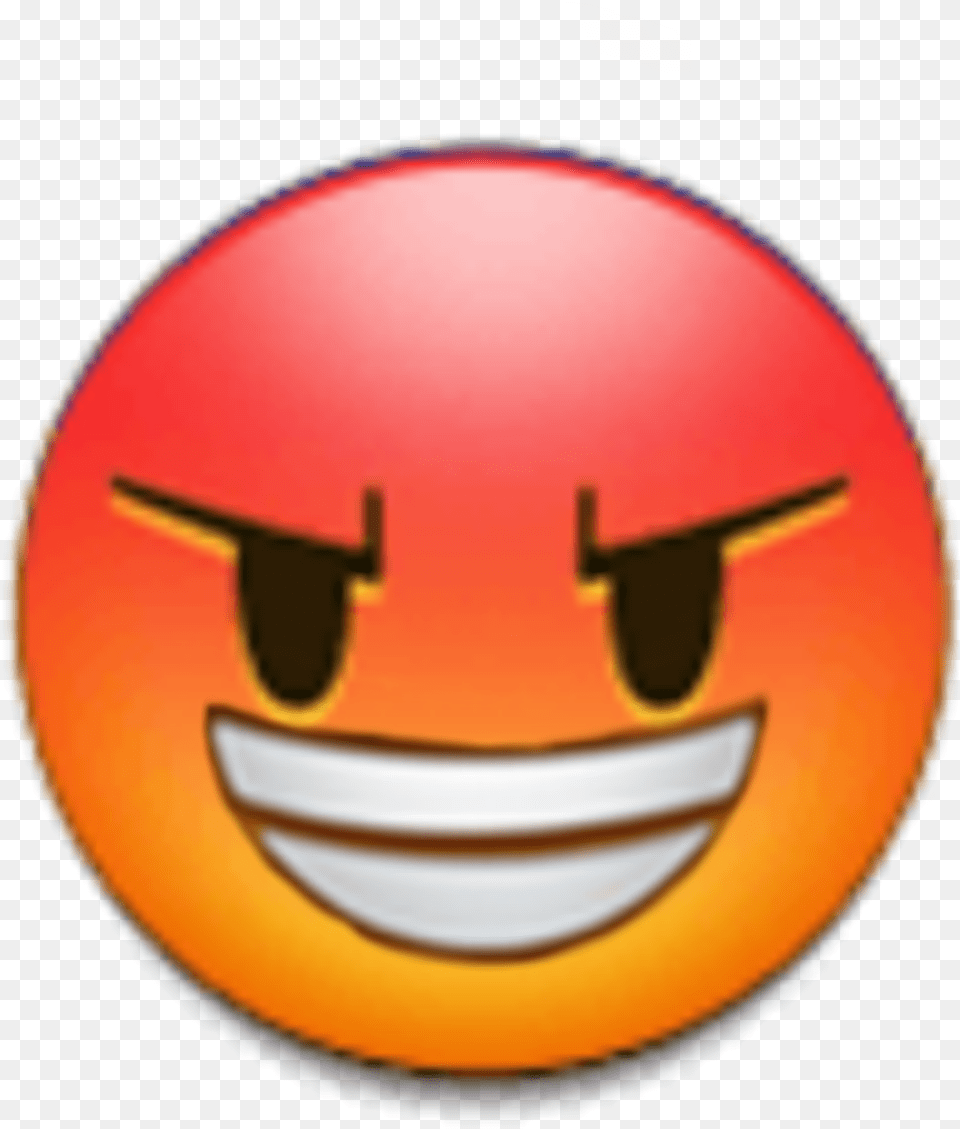 Angry Evil Smile Laugh Emoji Sticker By E Happy, Ball, Rugby, Rugby Ball, Sport Png Image