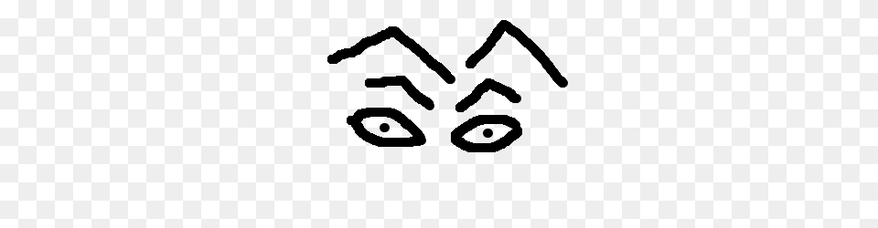 Angry Eyebrows Have Angry Eyebrows Drawing, Gray Free Png Download