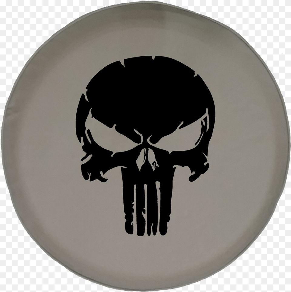 Angry Eyes Offroad Jeep Punisher Skull Logo, Plate, Food, Meal, Stencil Free Png