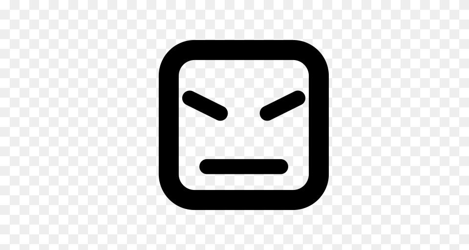 Angry Face Angry Face Baby Face Icon With And Vector Format, Gray Free Png Download