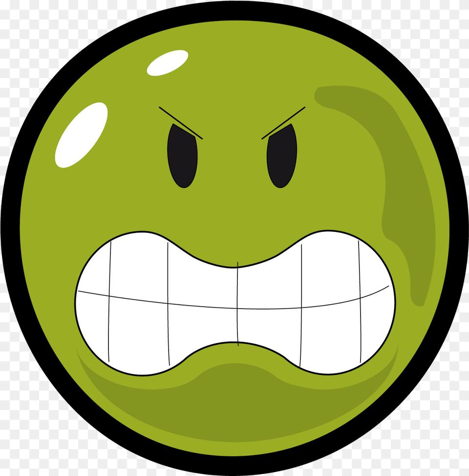 Angry Face Clipart Smiley Green Angry Face, Ball, Football, Soccer, Soccer Ball Free Png