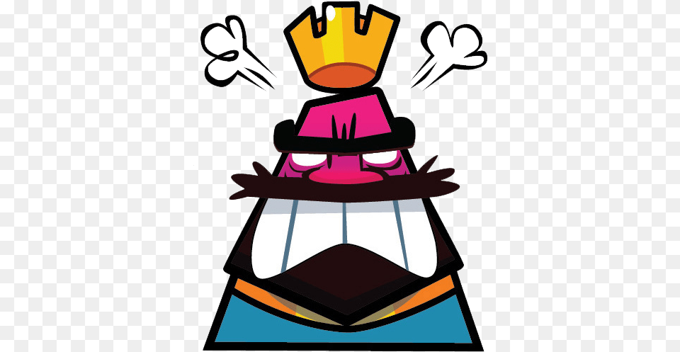 Angry Face Do Clash Royale Emotes 434x519 Clipart Clash Royale Stickers, Cutlery, People, Person Png