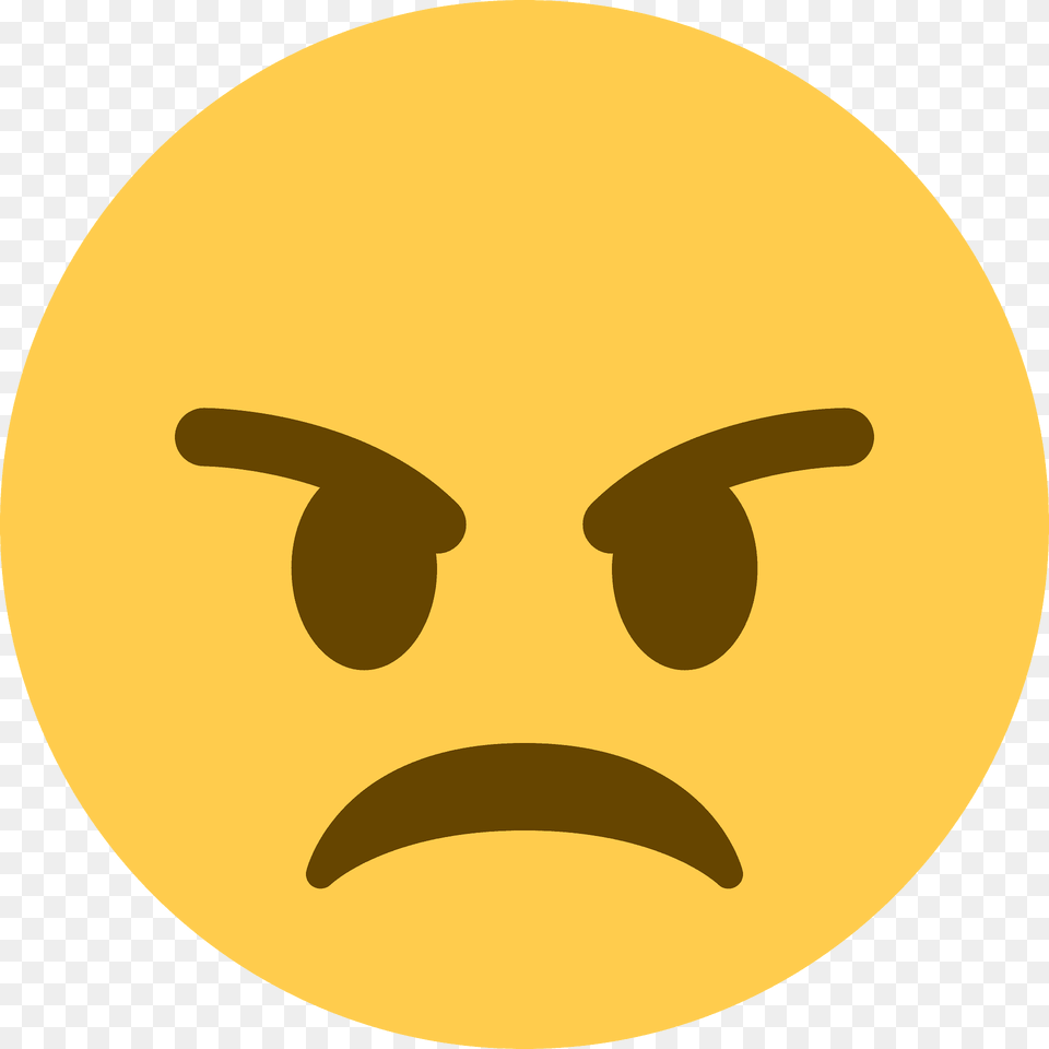 Angry Face Emoji Clipart, Moon, Astronomy, Outdoors, Night Free Transparent Png