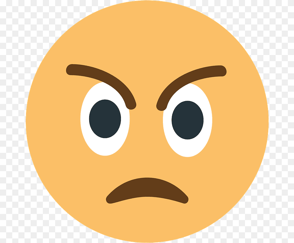 Angry Face Emoji Clipart 4k Emoji, Astronomy, Moon, Nature, Night Png Image