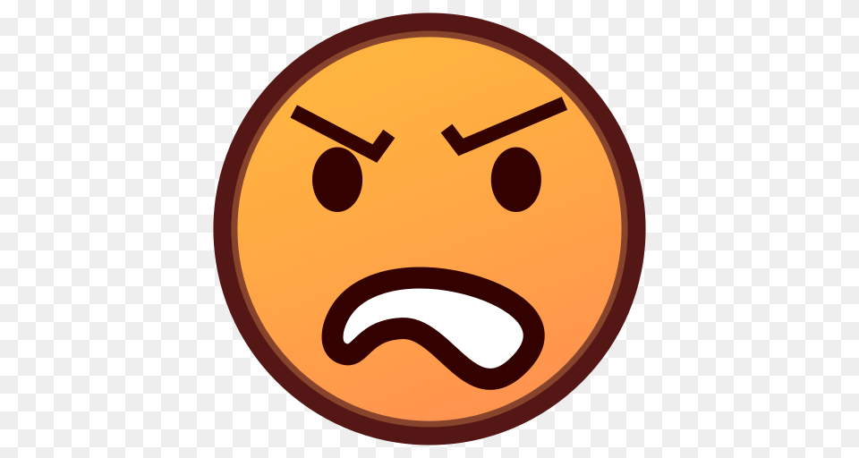 Angry Face Emoji For Facebook Email Sms Id, Disk, Food, Sweets Free Png