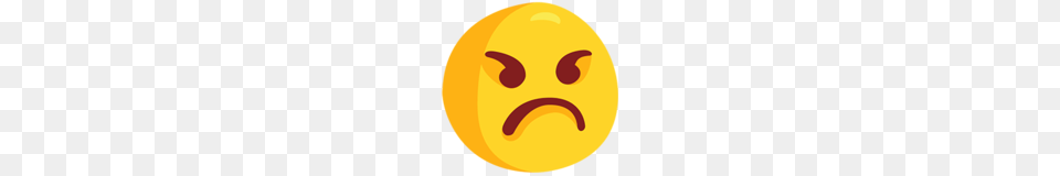 Angry Face Emoji On Messenger, Food, Fruit, Plant, Produce Png
